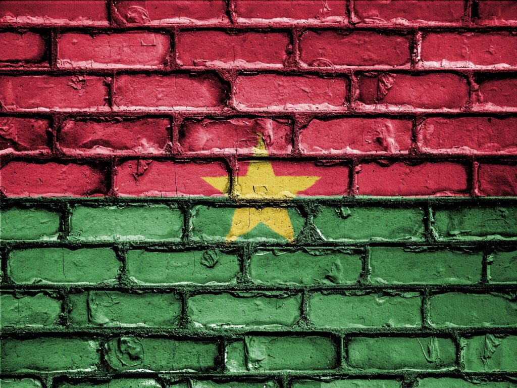 flag, banner, nation, emblem, country, national, patriotic, symbol, patriot, patriotism, wall, brick, bricks, burkina, faso, green wall, green banner